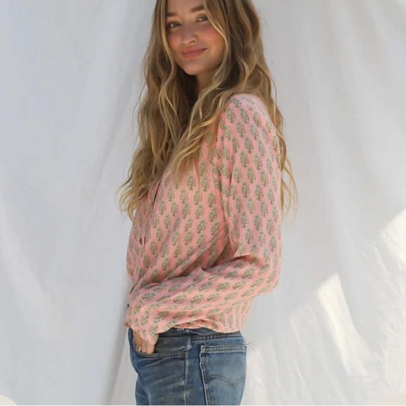 Jen's Pirate Booty Long Sleeve Button Down Daydreamer Amata Blouse Size XS - Picture 4 of 13